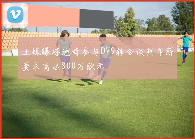 土媒曝塔迪奇参与DV9转会谈判年薪要求高达800万欧元